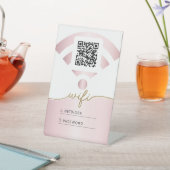 WiFi-wachtwoord Reclamebord Met Voetstuk (Insitu)