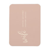 WIFI Wachtwoord Sign Beige Blush Magneet (Verticaal)