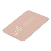 WIFI Wachtwoord Sign Beige Blush Magneet (Linkerzijde)