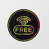 WiFi-wachtwoord voor gratis internetverbinding Raamsticker (Vel)