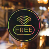 WiFi-wachtwoord voor gratis internetverbinding Raamsticker