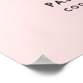 WiFi-wachtwoord | Wat is de WiFi-code? QR-code Roz Poster (Hoek)