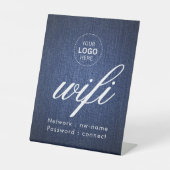 WiFi-wachtwoordcode Business Logo Reclamebord Met Voetstuk (Voorkant)