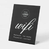 WiFi-wachtwoordcode Business Logo Reclamebord Met Voetstuk (Voorkant)