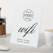 WiFi-wachtwoordcode Business Logo Reclamebord Met Voetstuk (Insitu)