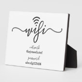 Wifi Wachtwoordcode | Gewoon recht Fotoplaat (Zijkant)