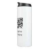 Wifi-wachtwoordteken voeg hier de Q R-code toe Thermosbeker (Geroteerd rechts)