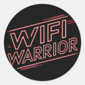 WiFi Warrior - Sticker (Voorkant)