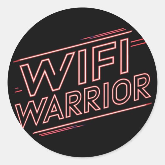 WiFi Warrior - Sticker (Voorkant)