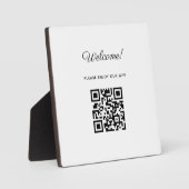 WIFI Welkomstbord met QR-code Fotoplaat (Voorkant)