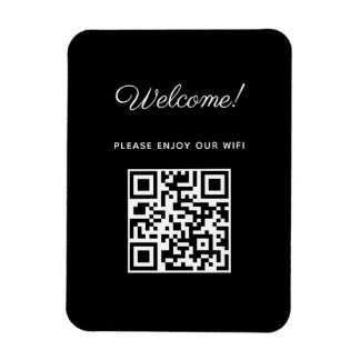 WIFI Welkomstbord met QR-code Magneet