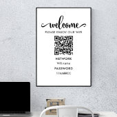 WIFI welkomstQR-code | Geniet van onze WiFi Poster