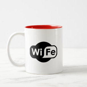 WiFi - WiFi Parody Tweekleurige Koffiemok