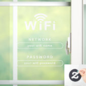 WiFi Window Cling for Office & Storefront Raamsticker (Huis)