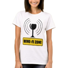 WiFi-zone Funny Wine Glass WiFi Waves