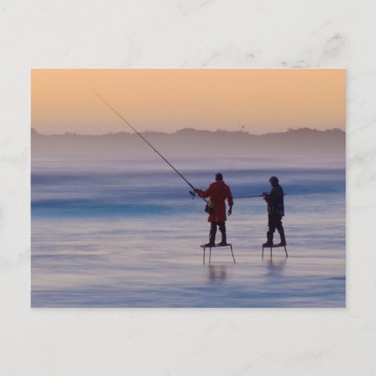 wig - eiland ( platformvissers ) briefkaart (Voorkant)