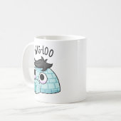 Wig-loo Funny Igloo Pun Koffiemok (Voorkant links)