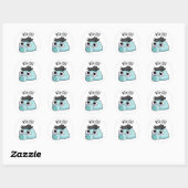 Wig-loo Grappige Iglo Grap  Ronde Sticker (Vel)