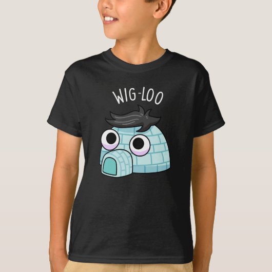 Wig-loo Grappige Iglo Punt Donkere BG T-shirt (Voorkant)