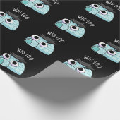 Wig-loo Grappige Iglopun Donkere BG Cadeaupapier (Hoek)