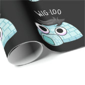 Wig-loo Grappige Iglopun Donkere BG Cadeaupapier (Rol Hoek)