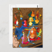 Wig Shop Briefkaart (Voorkant / Achterkant)