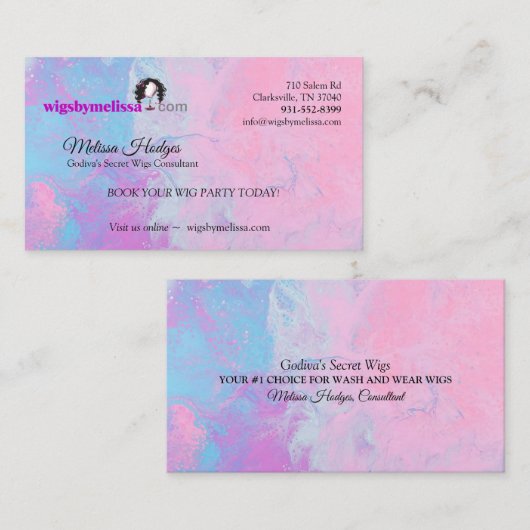 Wig Shop Visitekaartje (Voorkant / Achterkant)