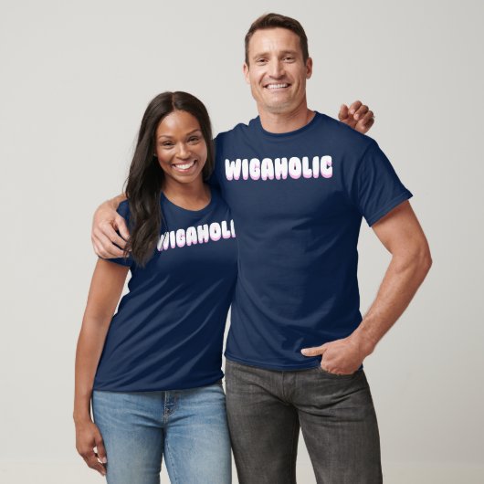 WIGAHOLIC weave pruik haar queen meme catchphrase T-shirt (Unisex)