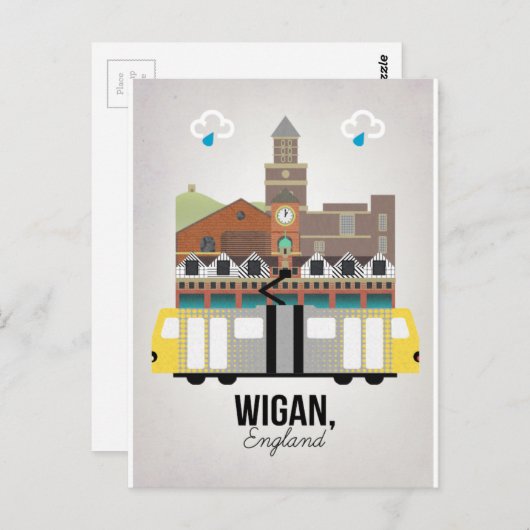 Wigan Briefkaart (Voorkant / Achterkant)