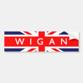 Wigan Britse vlag Bumpersticker (Voorkant)