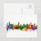 Wigan England Skyline Briefkaart (Voorkant / Achterkant)