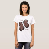 Wiggelende zeeotterbaby t-shirt (Voorkant volledig)