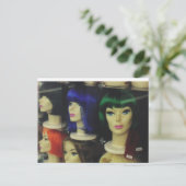 Wiggen in een Los Angeles-winkel Briefkaart (Staand voorkant)