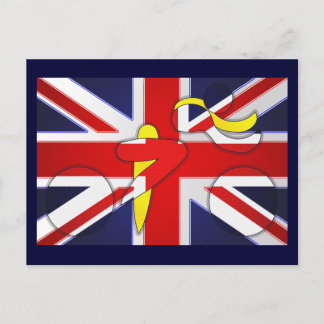 Wiggins Tour de France Champions Yellow Jersey Briefkaart