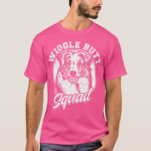 Wiggle Butt Squad - Hond T-shirt (Voorkant)