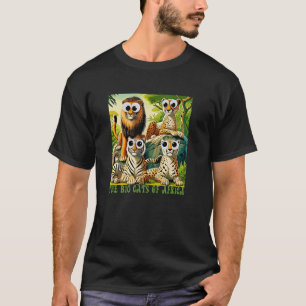 Wiggle Googly Eye Katten Van Afrika Leeuw Tijger J T-shirt