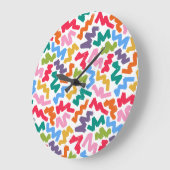Wiggle wiggle contemporary clock grote klok (Hoek)