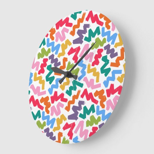Wiggle wiggle contemporary clock grote klok (Hoek)