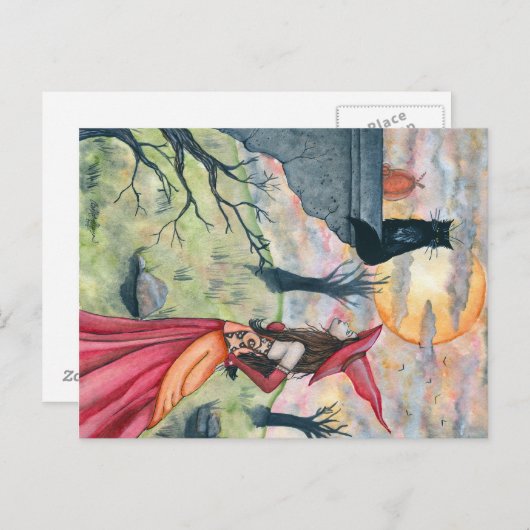 Wiggles and the Witch Postcard Briefkaart (Voorkant / Achterkant)