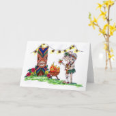 Wigglesworths bij luau kaart (Gele Bloem)