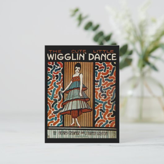 Wigglin Dance Briefkaart (Staand voorkant)