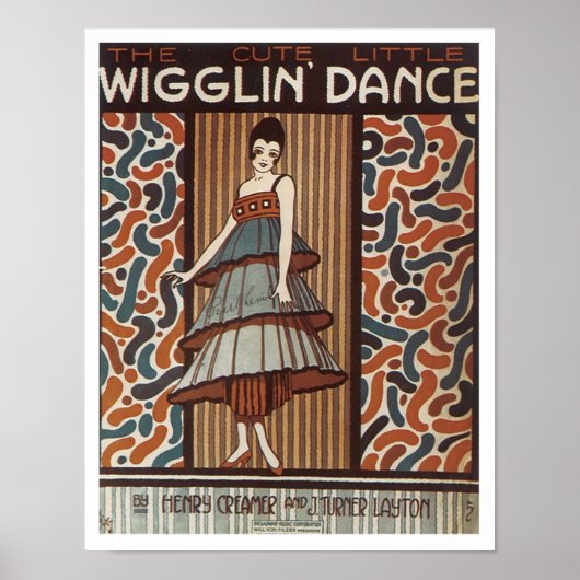 Wigglin' Dance Songbook Hoesje Poster (Voorkant)