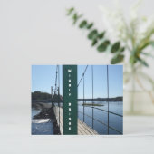 Wiggly Bridge York Maine Fotografisch Briefkaart (Staand voorkant)
