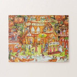 Wiggly Wobbly Wumble Woods Nieuwjaarsdag Legpuzzel