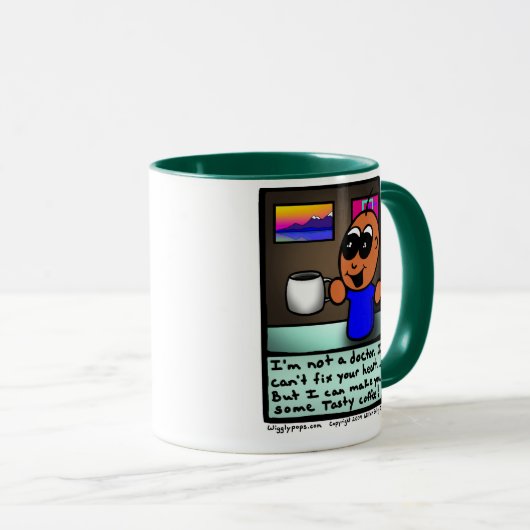 Wigglypops Make Tasty Coffee mok (Voorkant rechts)