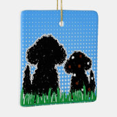 WiggyDogs Keramisch Ornament (Rechts)