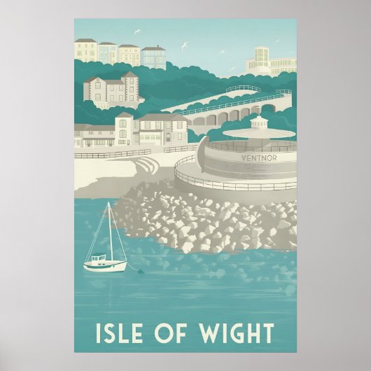 Wight Isle Ventnor Reisposter Poster (Voorkant)