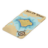 Wight Treasure kaart reisposter Magneet (Linkerzijde)