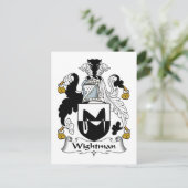 Wightman Family Crest Briefkaart (Staand voorkant)