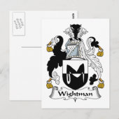 Wightman Family Crest Briefkaart (Voorkant / Achterkant)